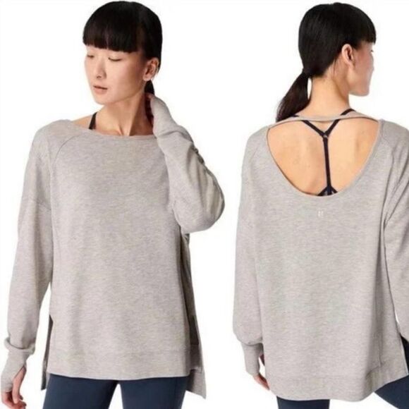 Sweaty Betty After Hours Sweatshirt Gray - Picture 1 of 12